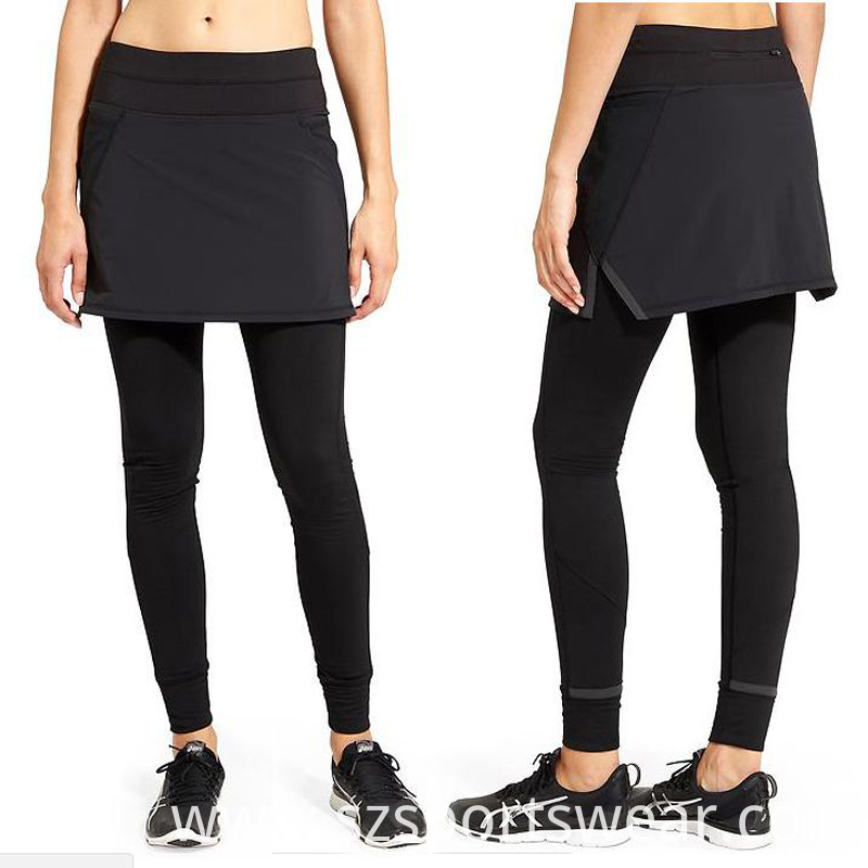 All Black Ladies Fitness Pants with Dress